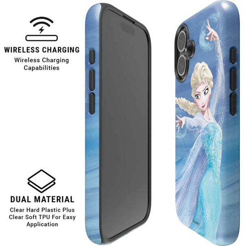 Disney Frozen Elsa Icy Powers Art iPhone 16 Plus Magsafe Impact Case